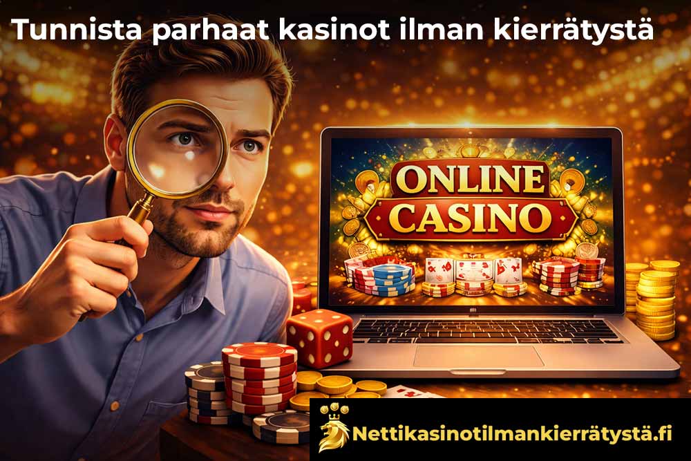 Löydä parhaat nettikasinot ilman kierrätystä
